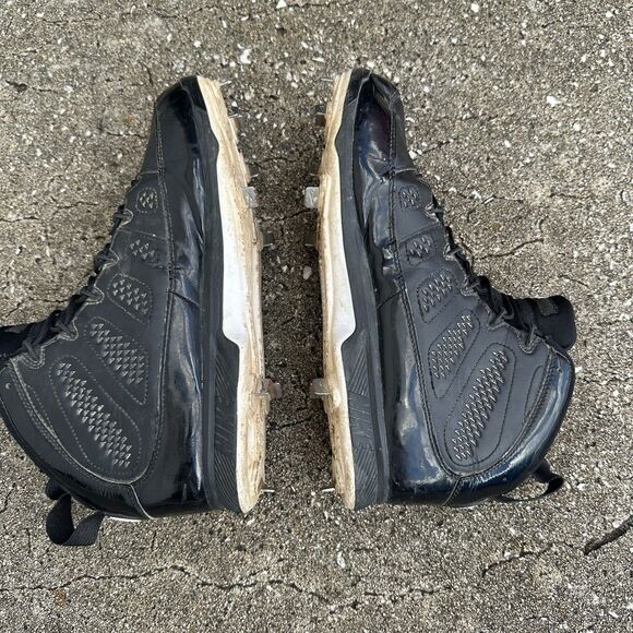 Nike Air Jordan 9 Retro MCS Re2pect Baseball Cleats Mens 11.5 Black AA1264-011 - Picture 10 of 16
